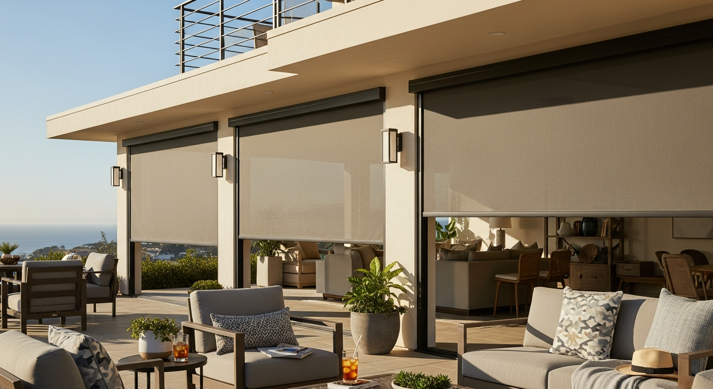 Middle image for Custom Exterior Patio Shades Installation in La Jolla