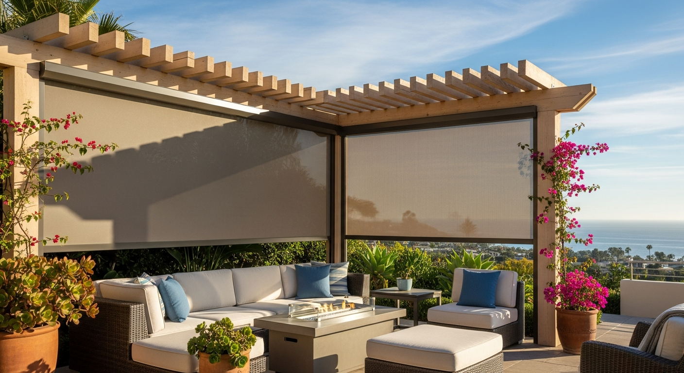 Why La Jolla Homes Need Custom Exterior Patio Shades